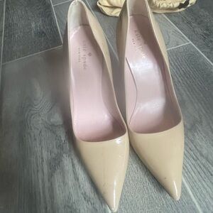 kate spade Nude Patent Leather Heels